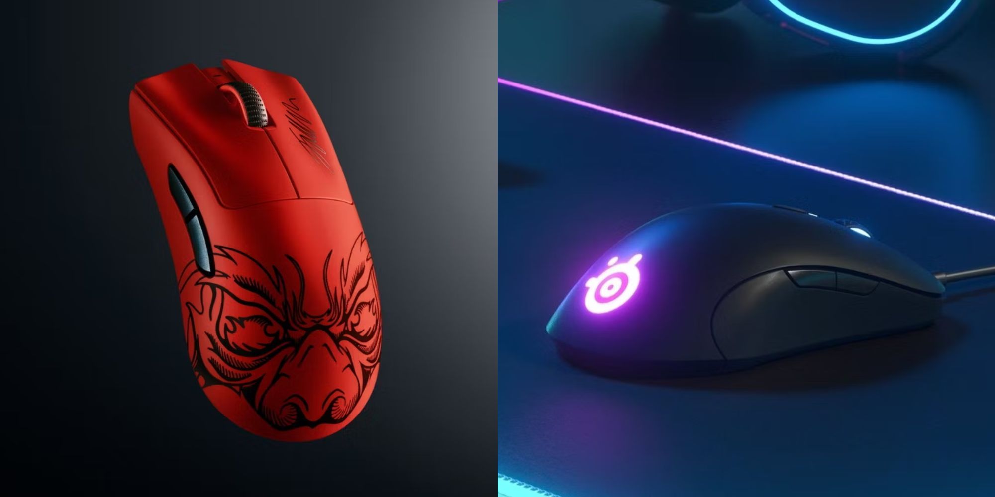 image showing Steelseries Sensei Ten and Razer Deathadder V3 Pro