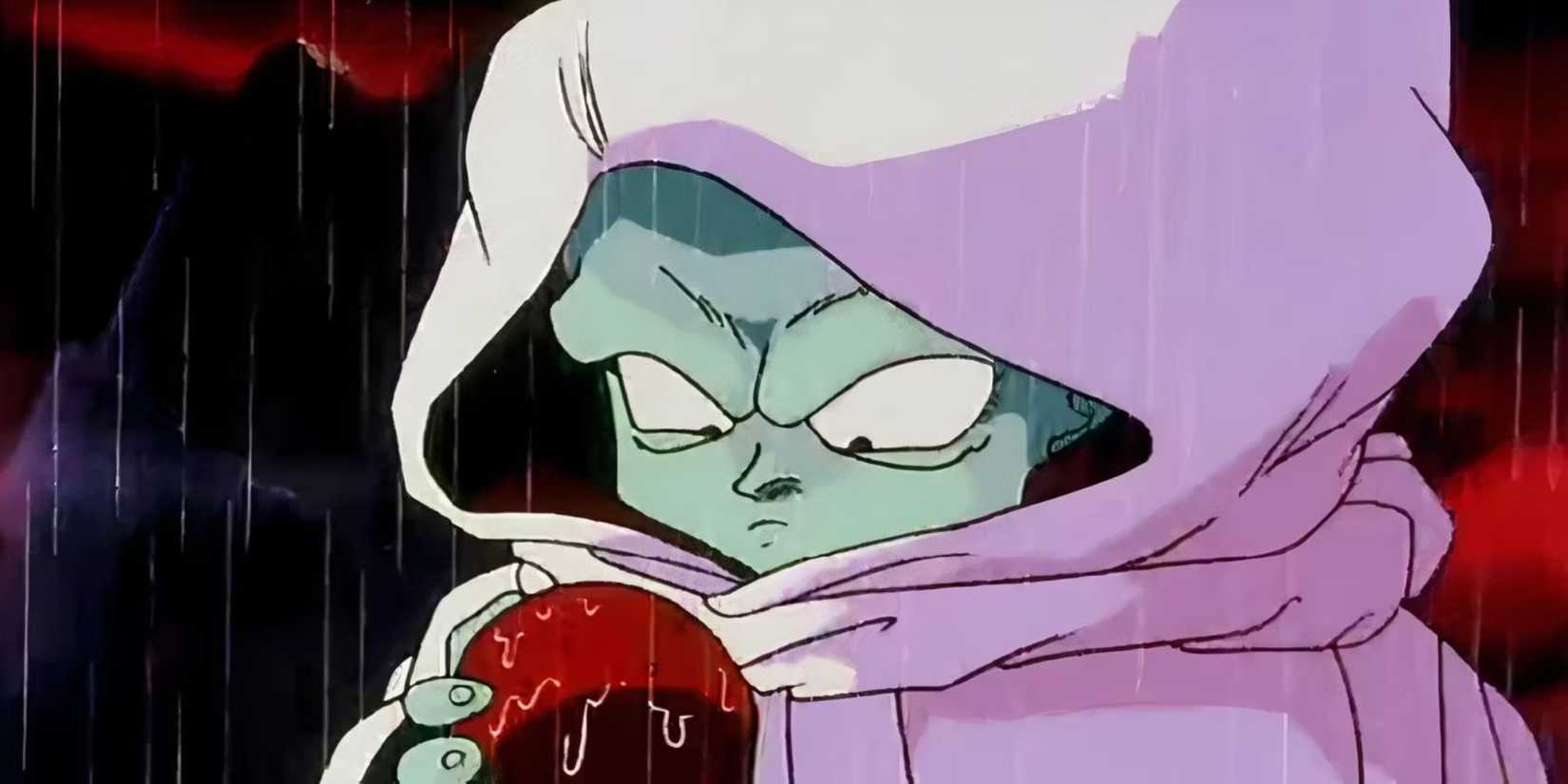 Garlic Jr. holding holding a ball in his hand