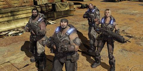 the four main characters in Gears of War 3