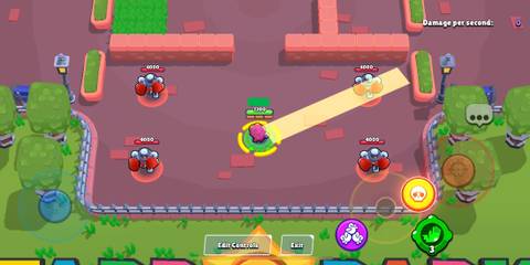 Gene aiming his super in Brawl Stars