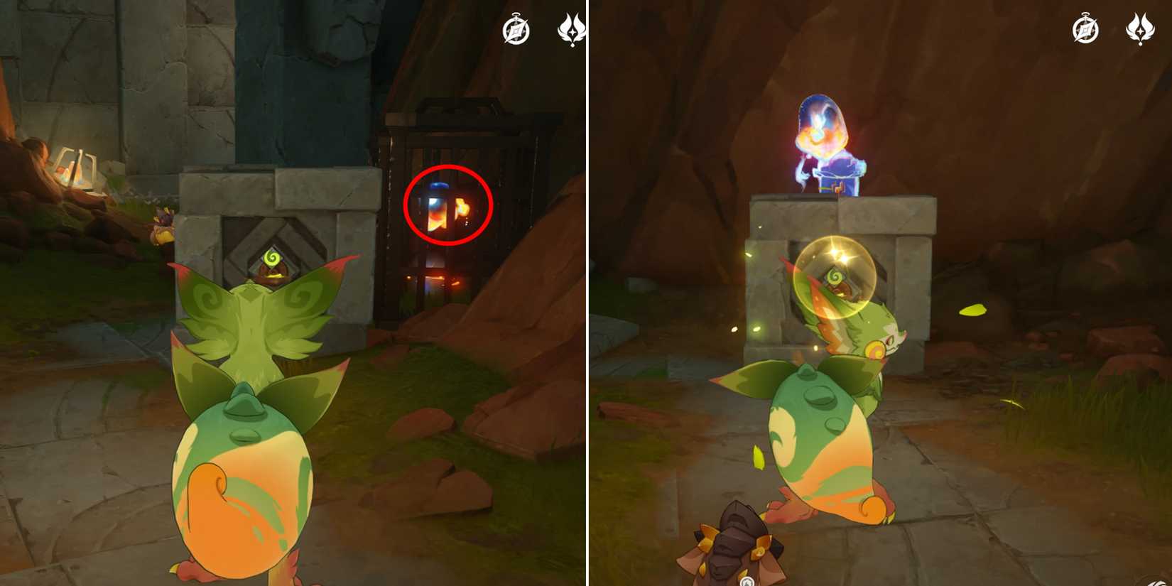 genshin imapct how to free the monetoo in the excavation site