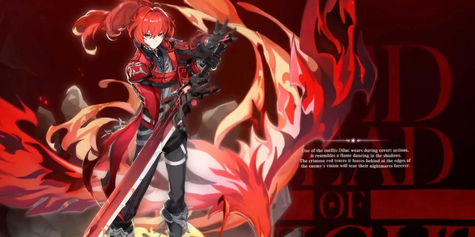 Genshin Impact- Best Envisaged Echoes Diluc Build