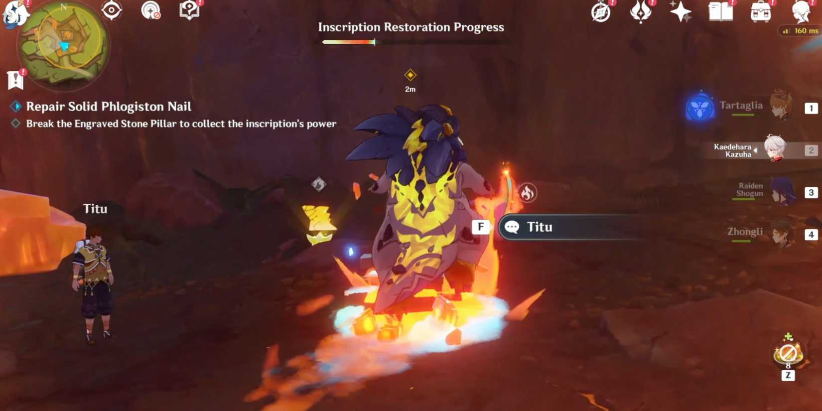 genshin impact-Break The Engraved Stone Pillar