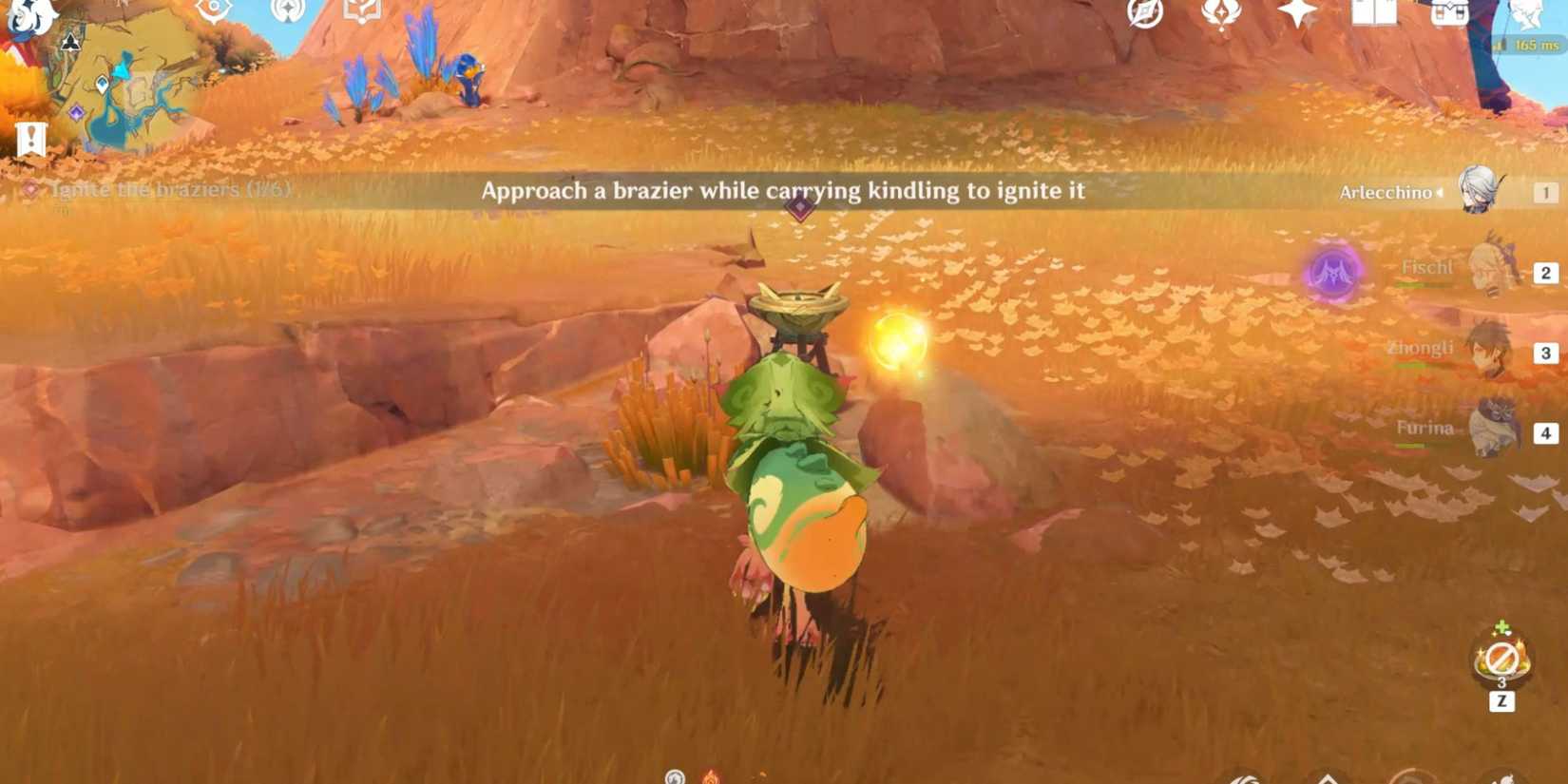 genshin impact-How To Ignite Brazier #2