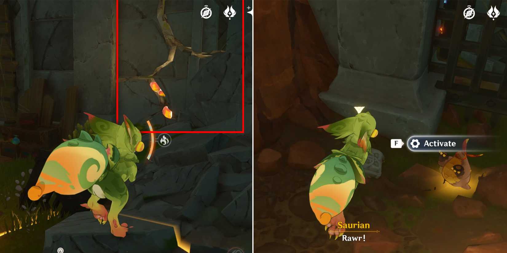 genshin impact how to open the door in the excavation site