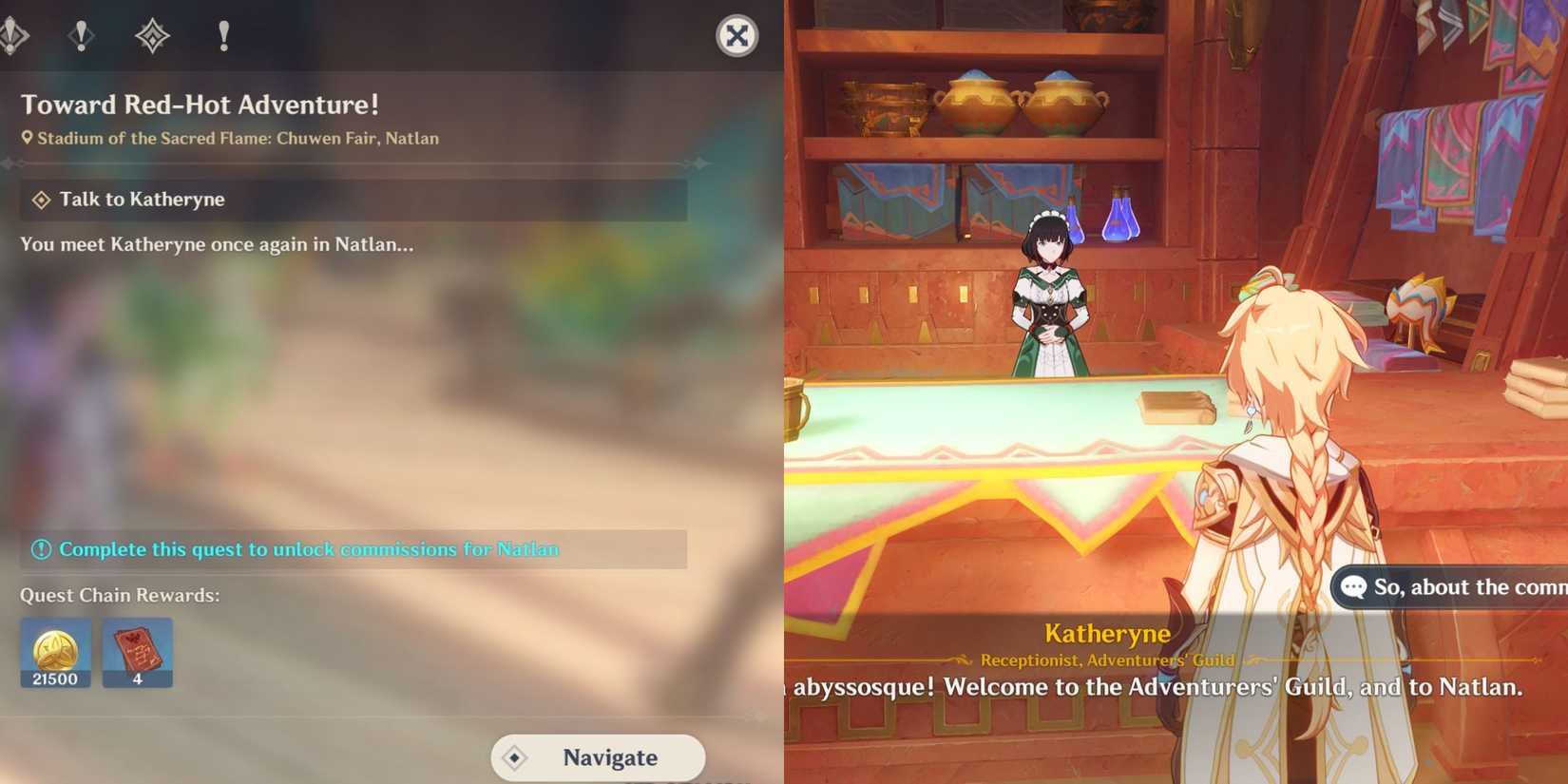 genshin impact- how to unlock natlan daily commissions