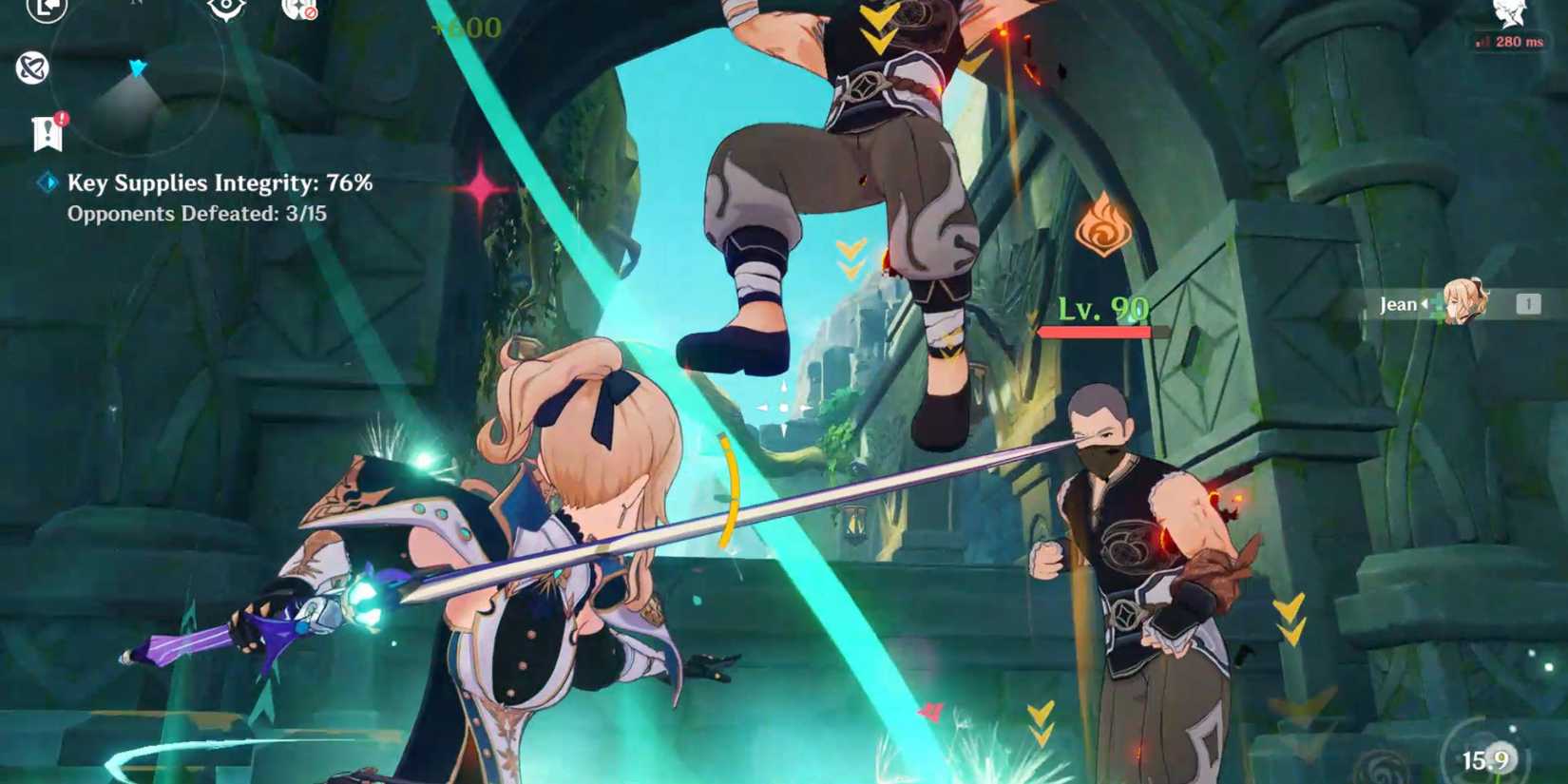 Jean's Elemental Skill in Genshin Impact