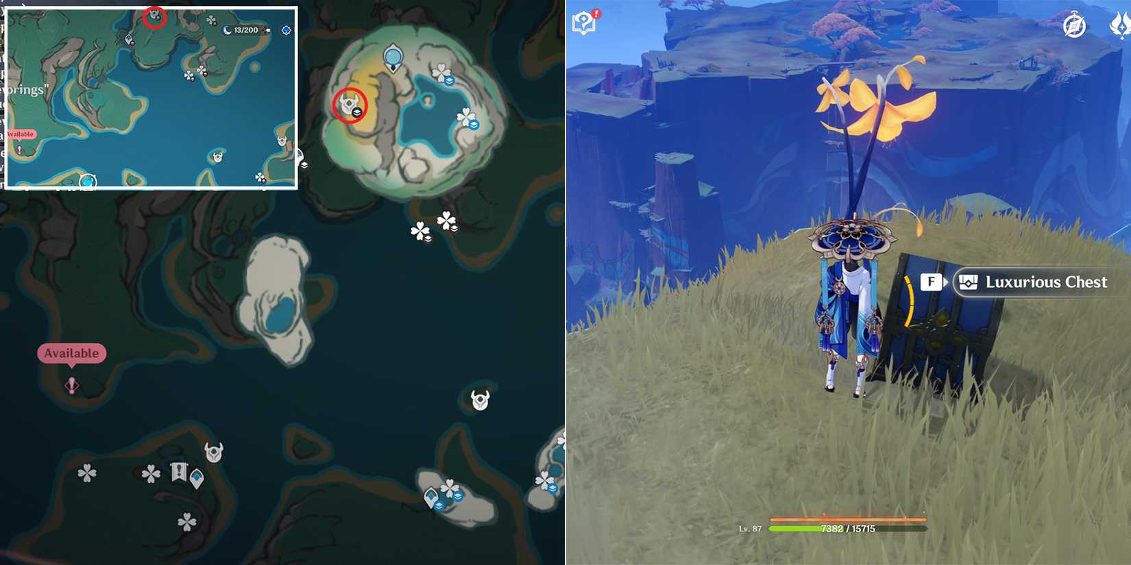 genshin impact luxurious chest 3 location in people of the springs