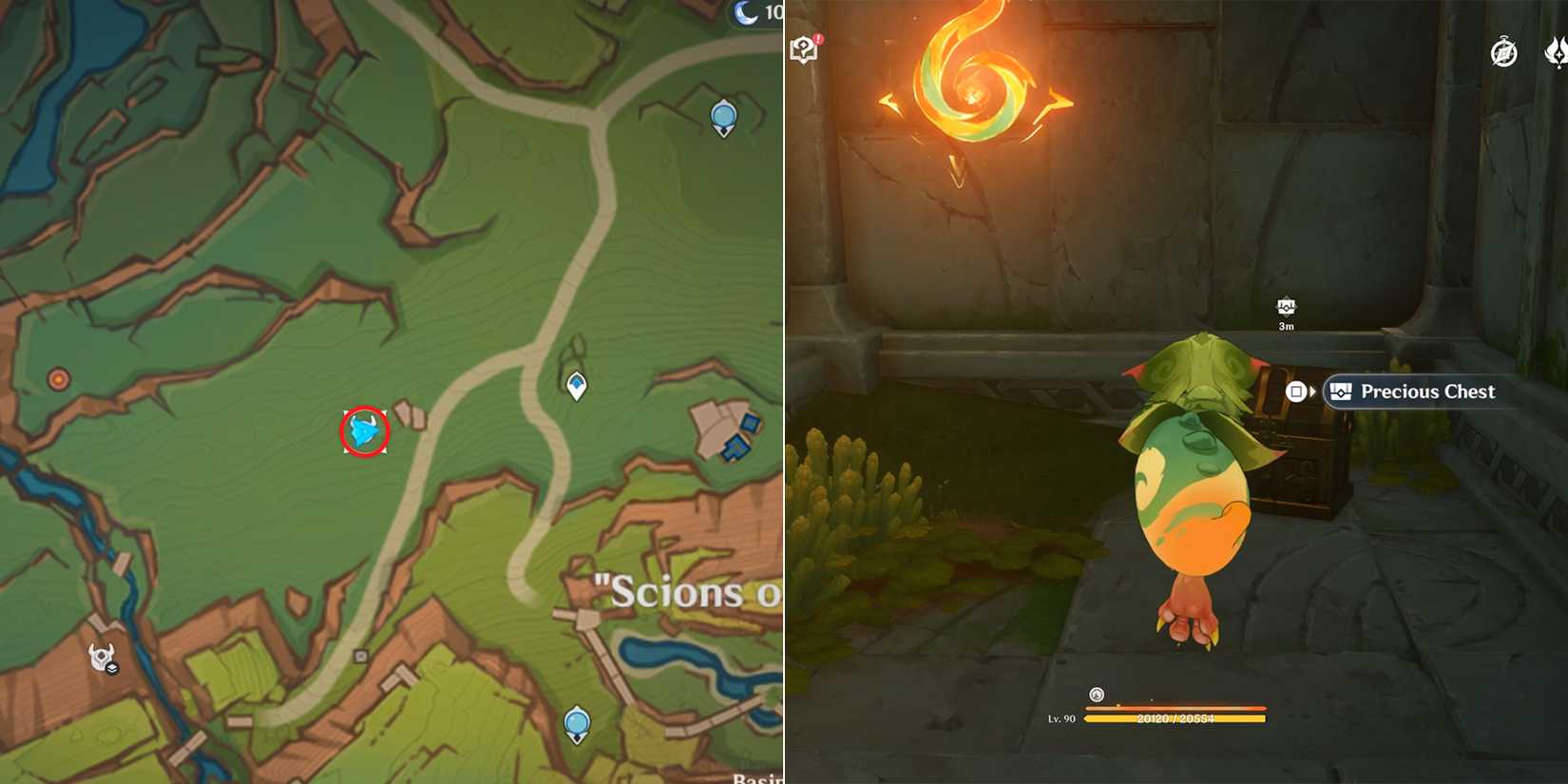 genshin impact precious chest 18 location in scions of the canopy