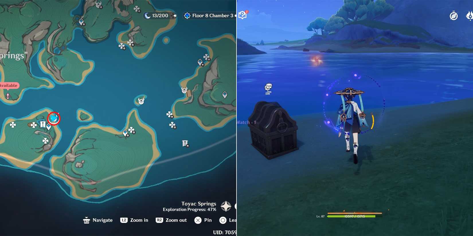 genshin impact precious chest 8 location in people of the springs