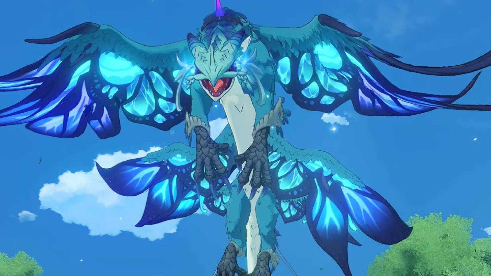 A screenshot from Genshin Impact showing Dvalin.