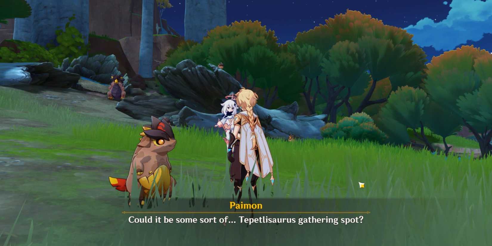 genshin impact- Tepetlisaurus Hide-and-Seek Quest Walkthrough