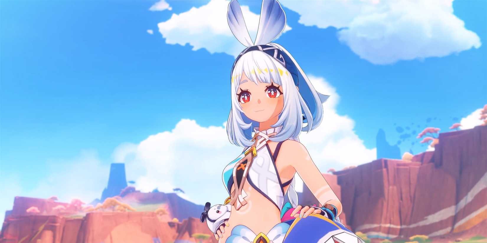 A screenshot of Mualani in Genshin Impact Version 5.0 by HoYoverse, who also appears to be developing a new game.