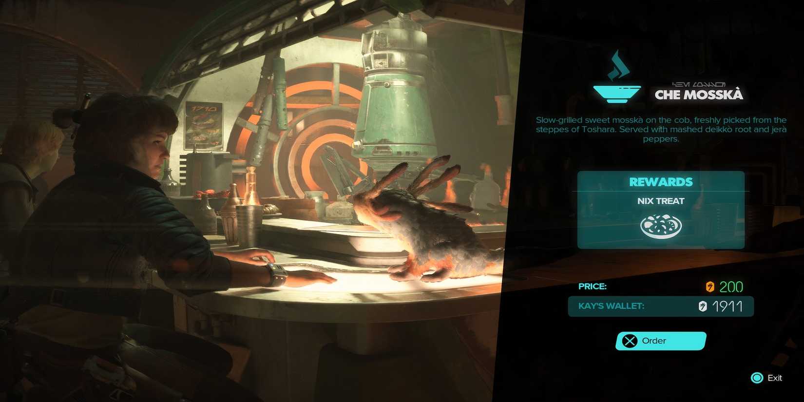 Getting Che Mosska in a food shop