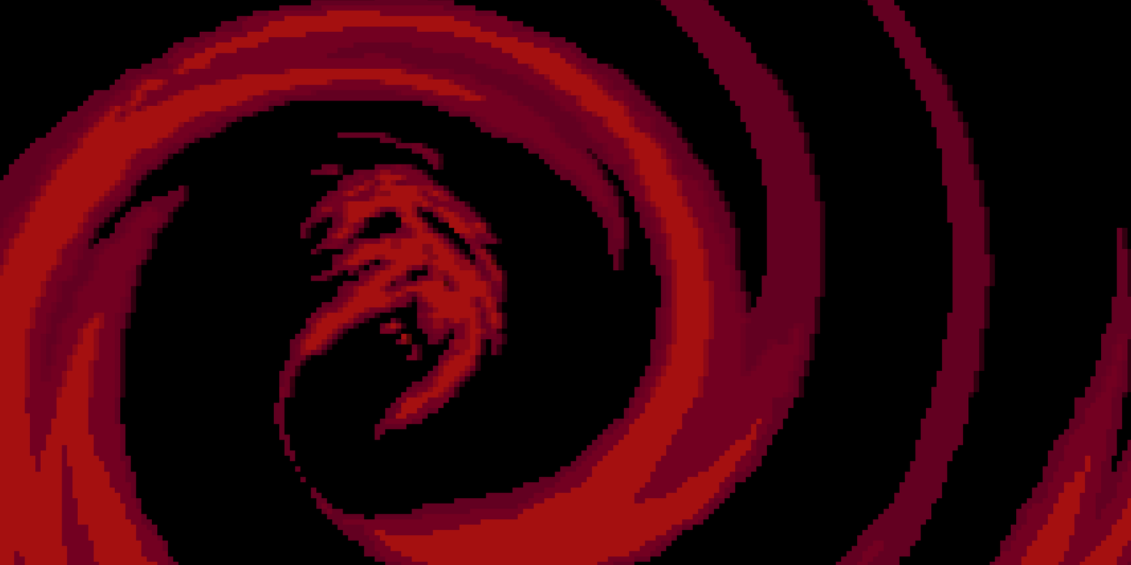 Giygas deformed in EarthBound