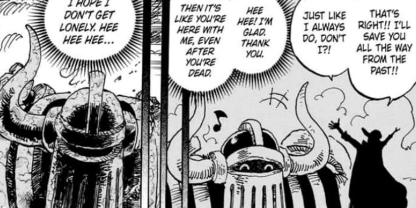 glimpse of joy boy and emet iron giant one piece 1122