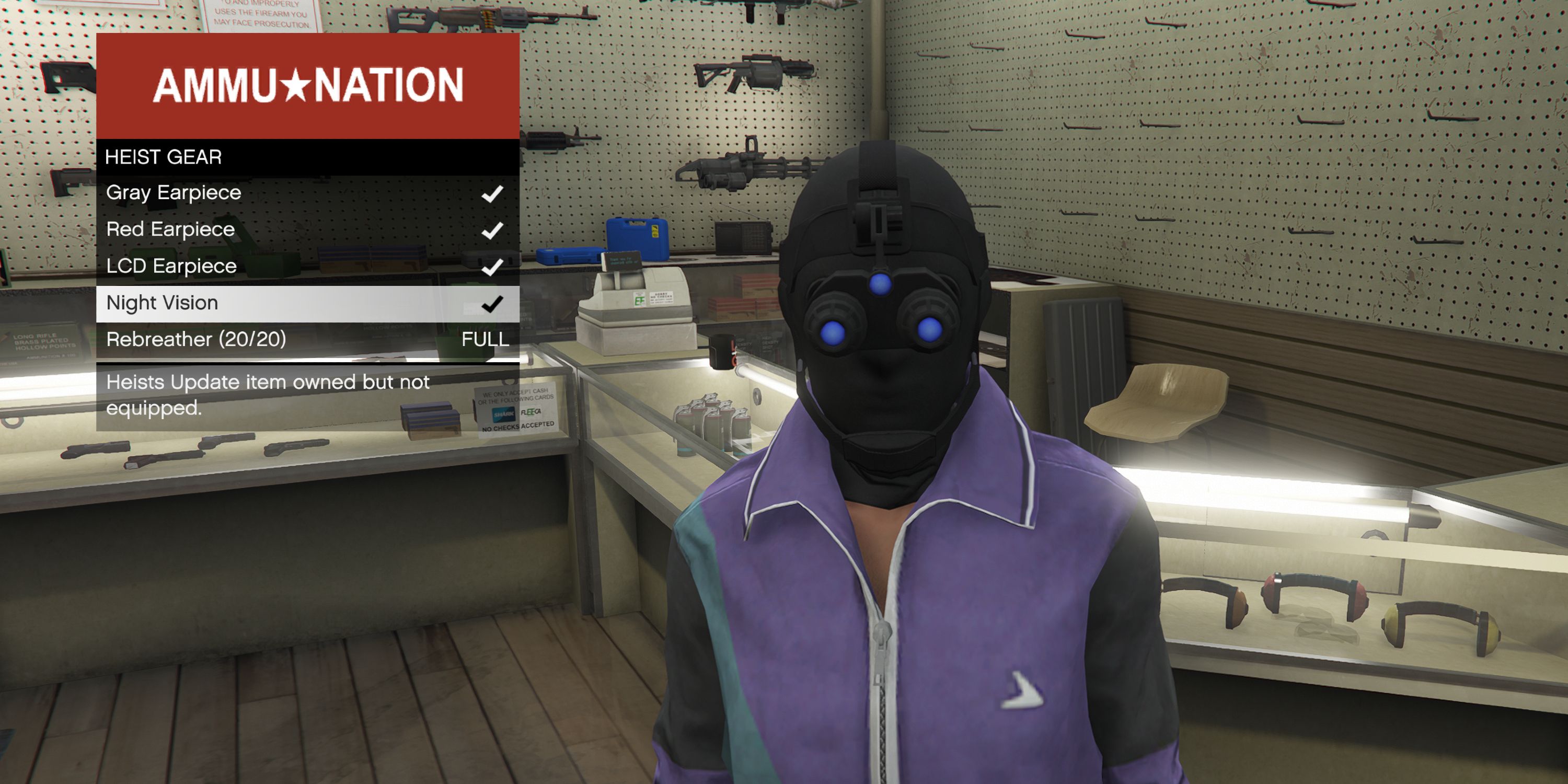 equipamento gta online