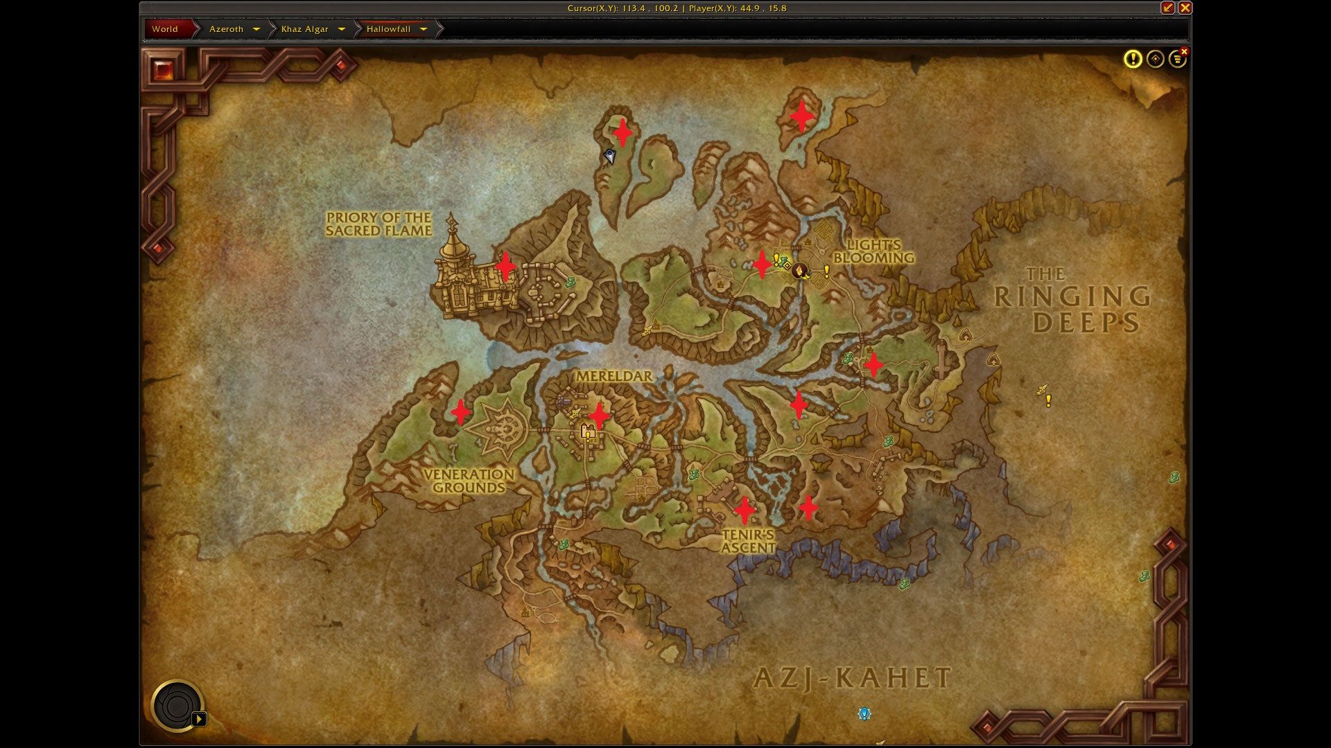 WoW: The War Within - All Skyriding Glyph Locations in Hallowfall