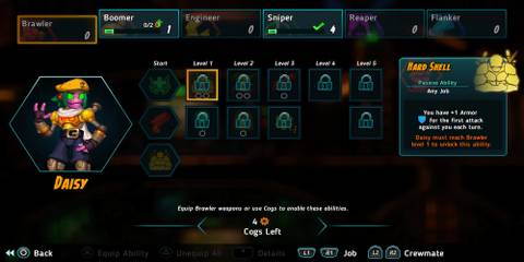 Hard Shell skill in SteamWorld Heist 2