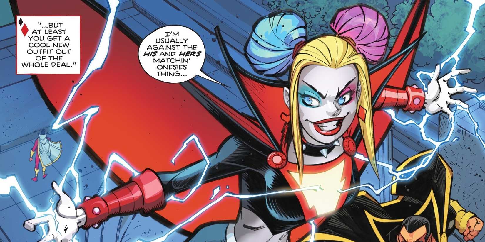 harley quinn with shazam's powers
