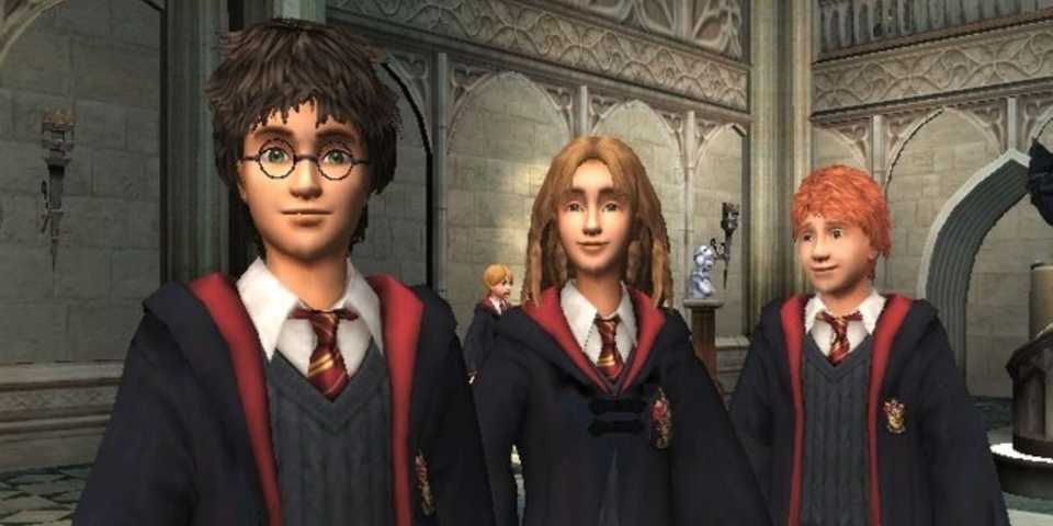 A screenshot from the PS2 game Harry Potter and the Prisoner of Azkaban