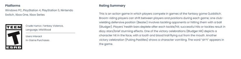 quidditch champions swear word