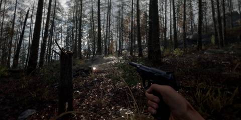 Walking around with a pistol in Hell Let Loose