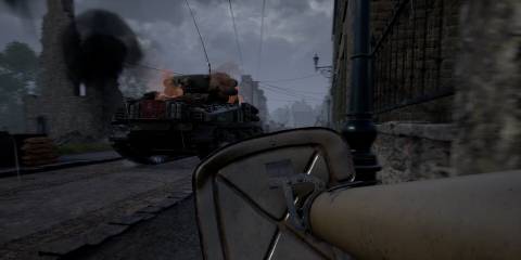 Destroying a vehicle with a rocket launcher in Hell Let Loose