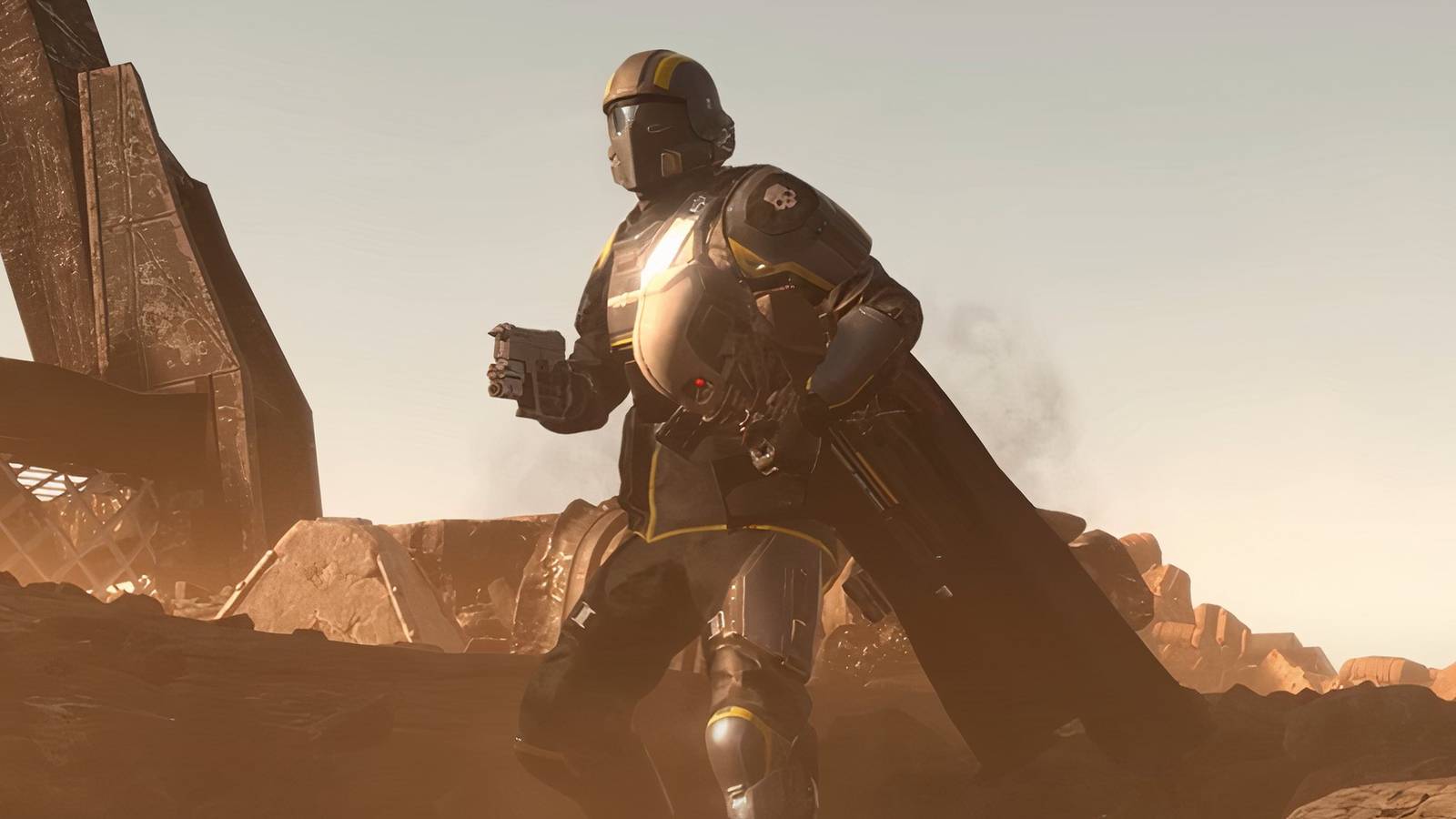 Helldivers 2 player carrying automaton head new side objective escalation of freedom trailer screenshot