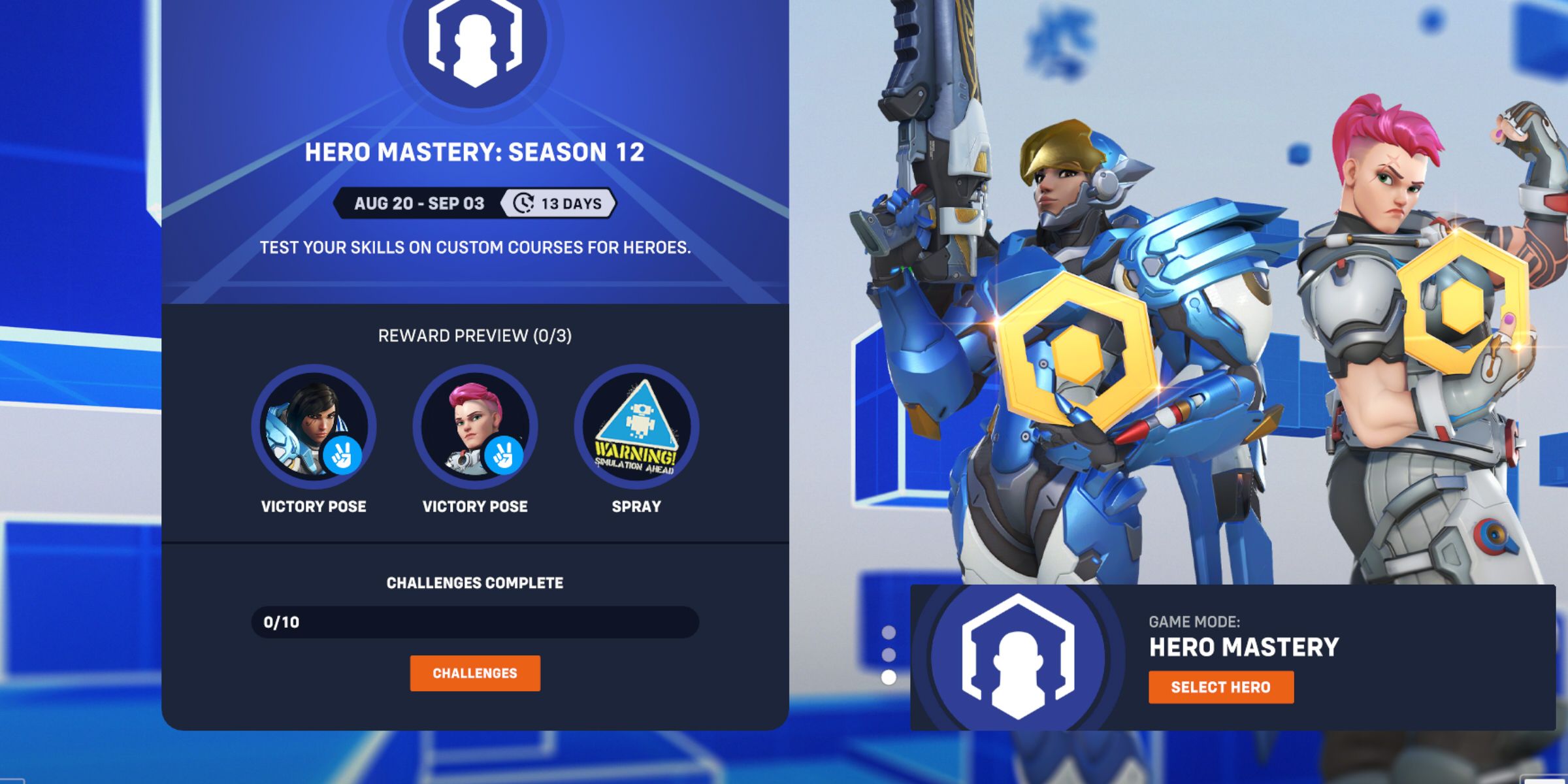 Overwatch 2: All Season 12 Hero Mastery Challenges & Rewards