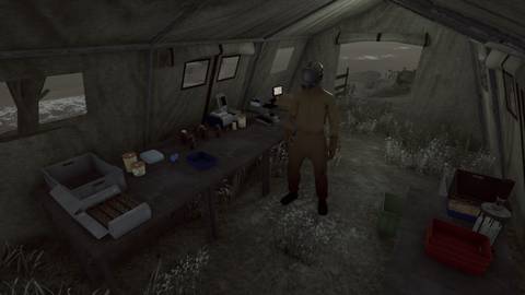 hollowbody tent on beach