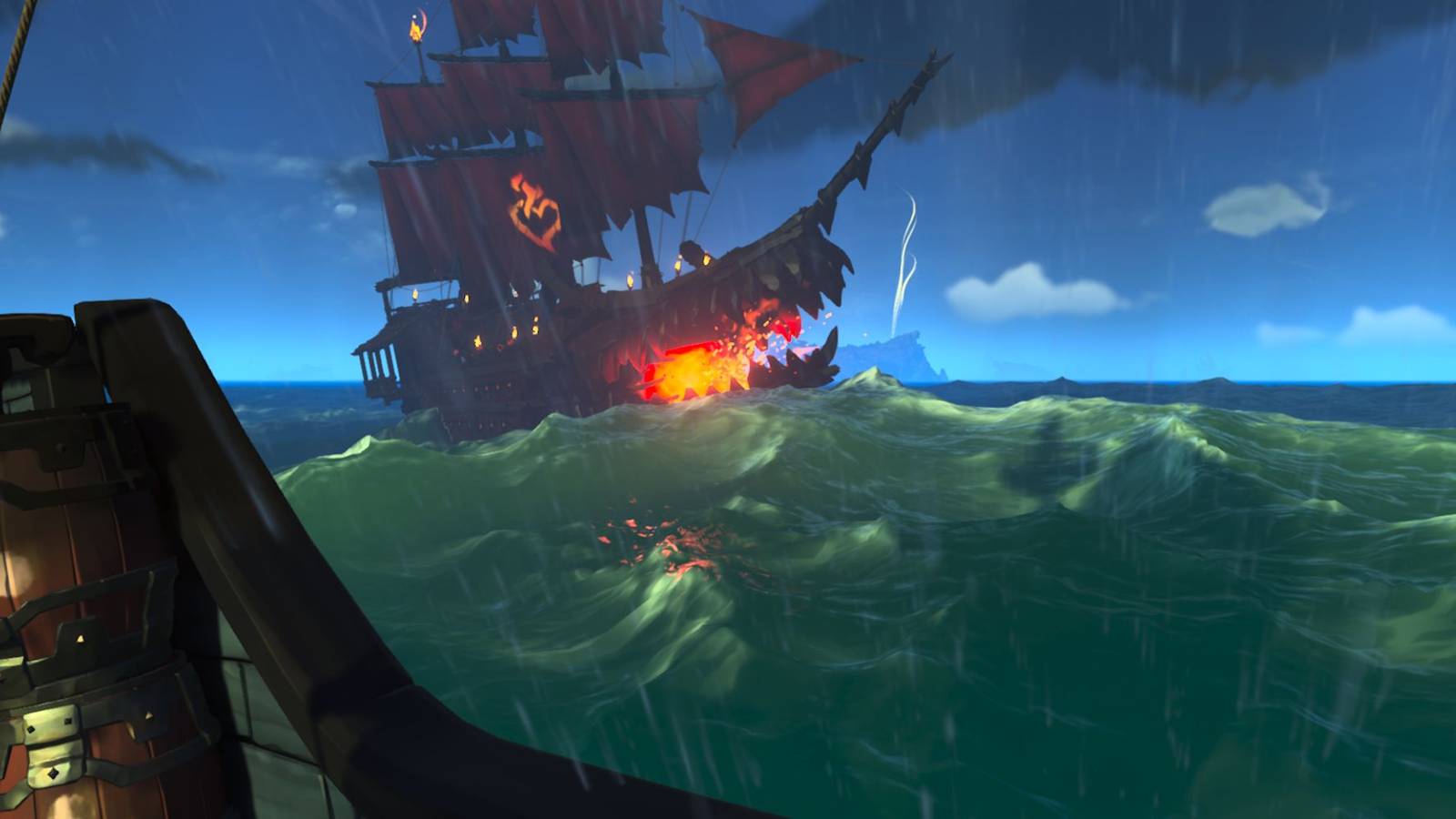 How to beat and sink the burning blade in Sea of Thieves