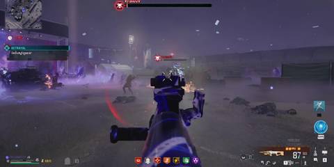 Screenshot showcasing how to defeat Krawvlr to complete Countermeasures in MWZombies