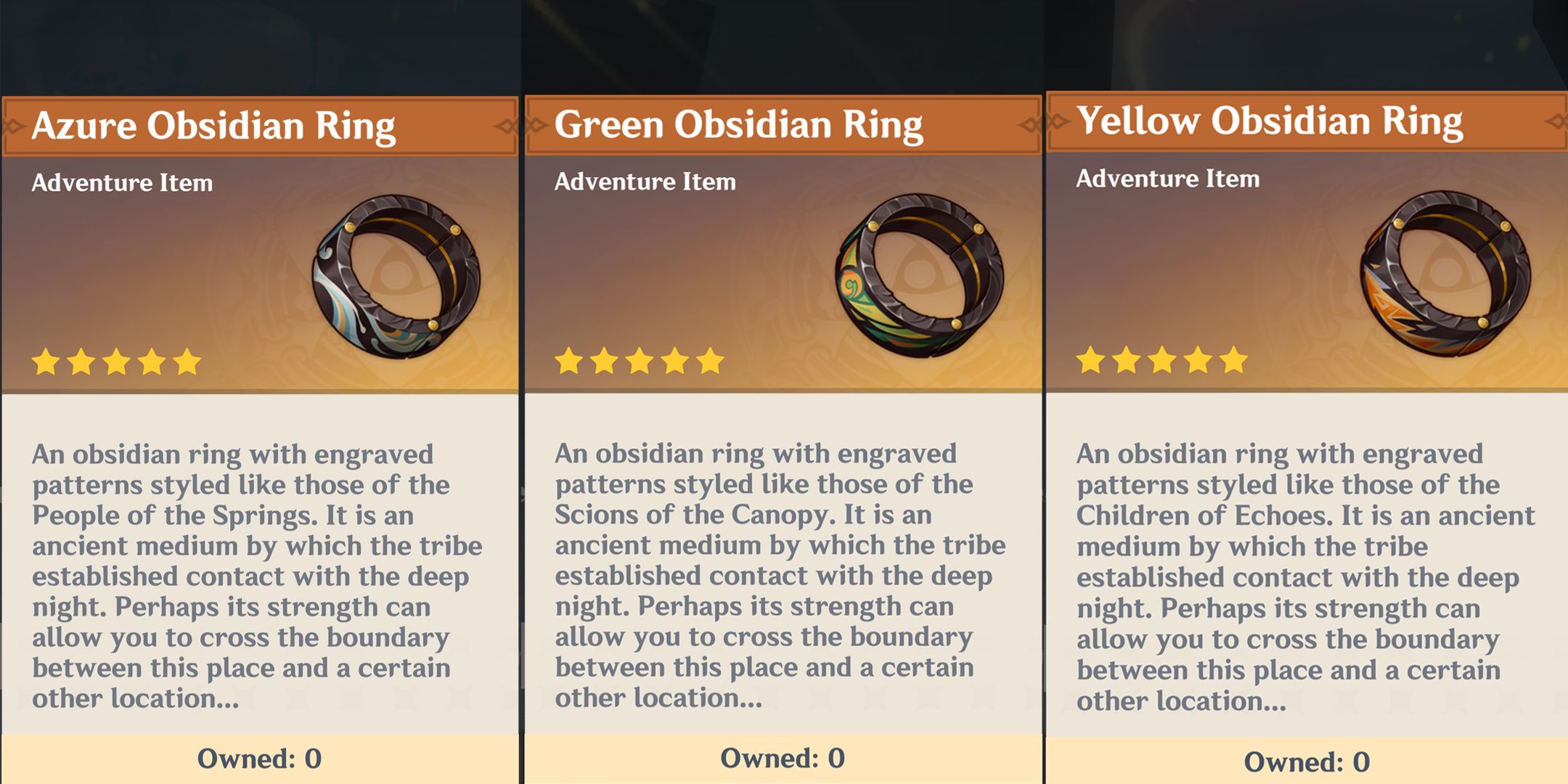 How To Get Obsidian Rings And Fragments (Azure, Yellow, Green) In Genshin Impact