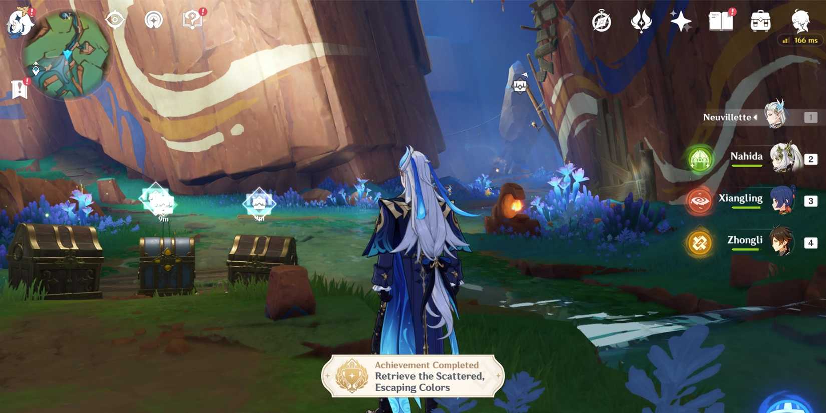 how to get the retrieve the scattered escaping colors achievement