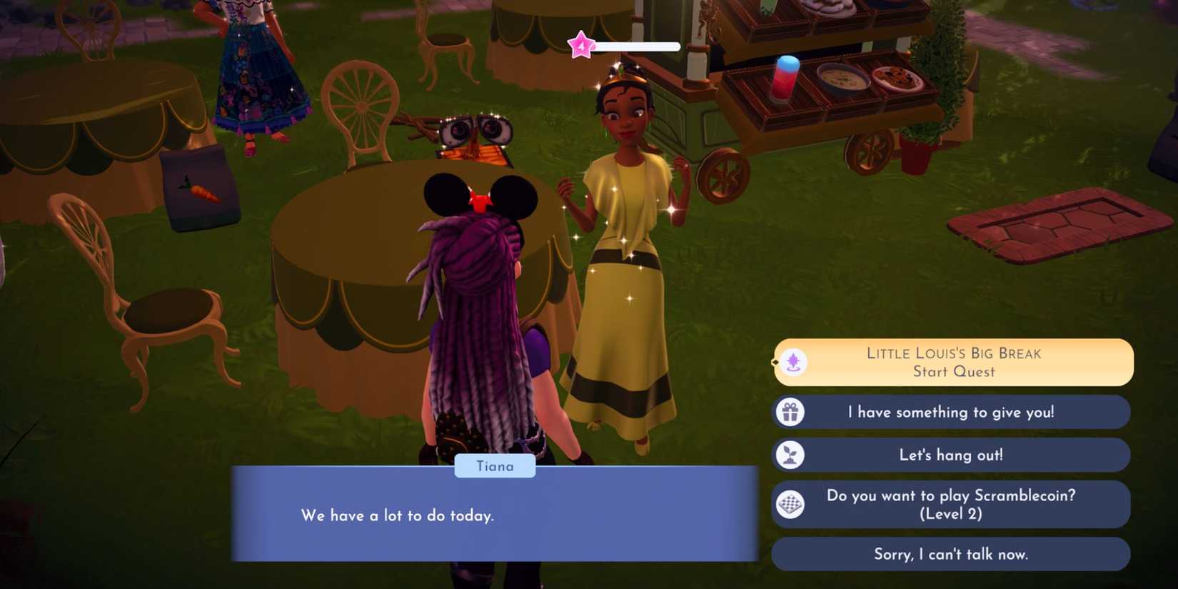 how to start disney dreamlight valley little louis's big break quest