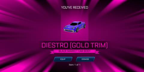 how to unlock the Diestro Gold Trim in Rocket League Sideswipe
