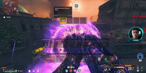 Screenshot showcasing how to upgrade the Science Journal in MW Zombies 