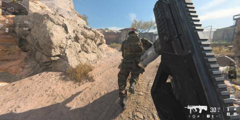 Screenshot showcasing how to use the JAK Slash Aftermarket Part in Modern Warfare 3 and Warzone 