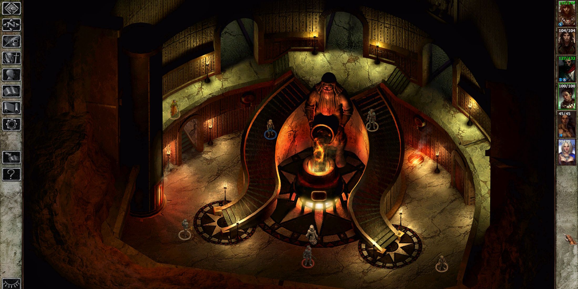 Custom party interacting with a forge