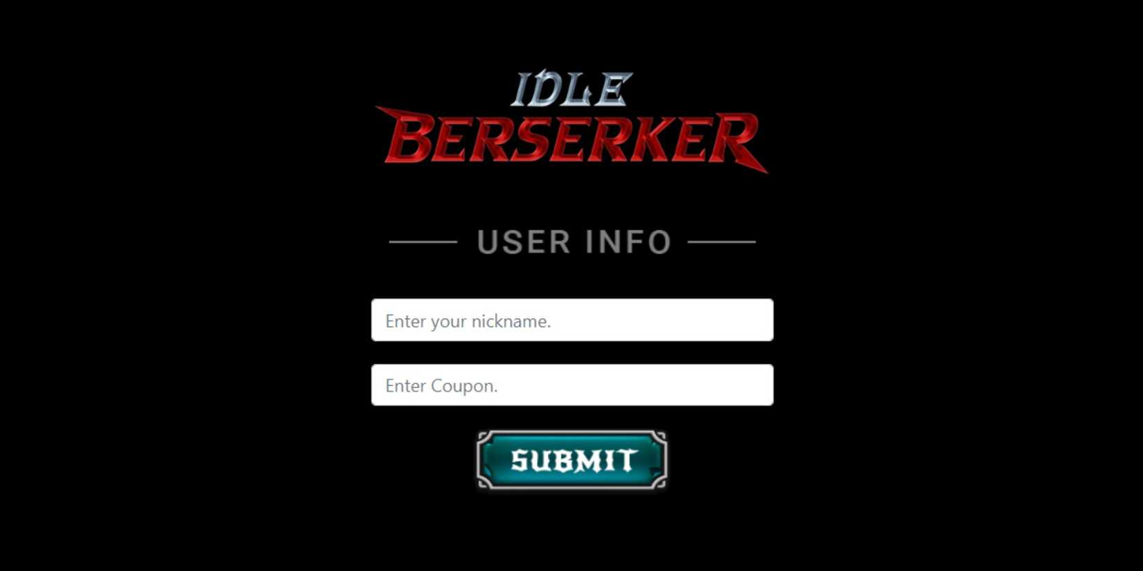 Idle Berserker the codes tab