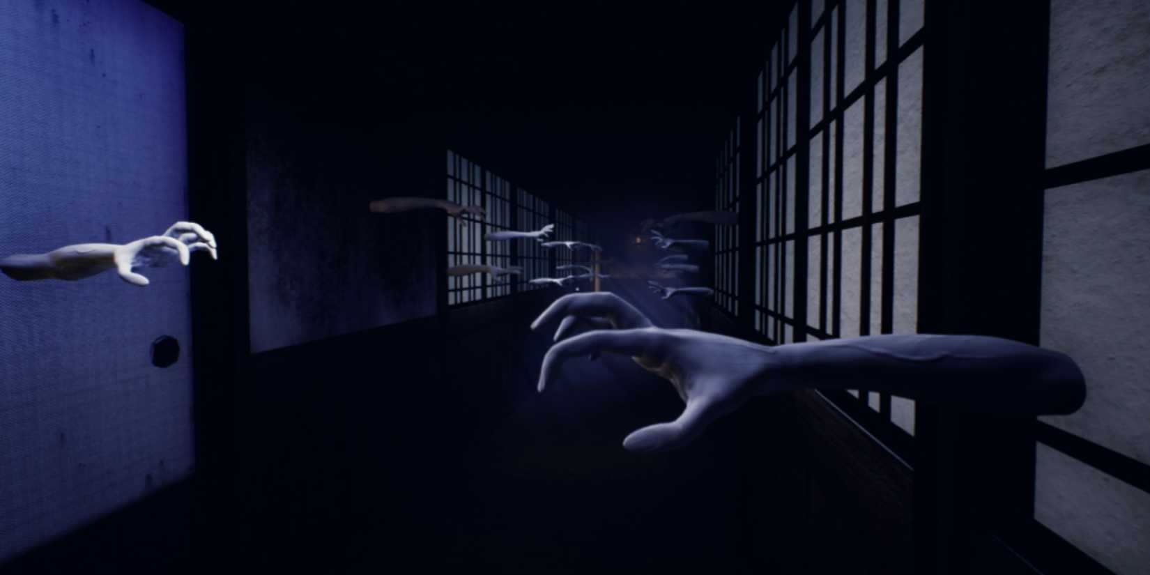 Ikai arms reaching through wall