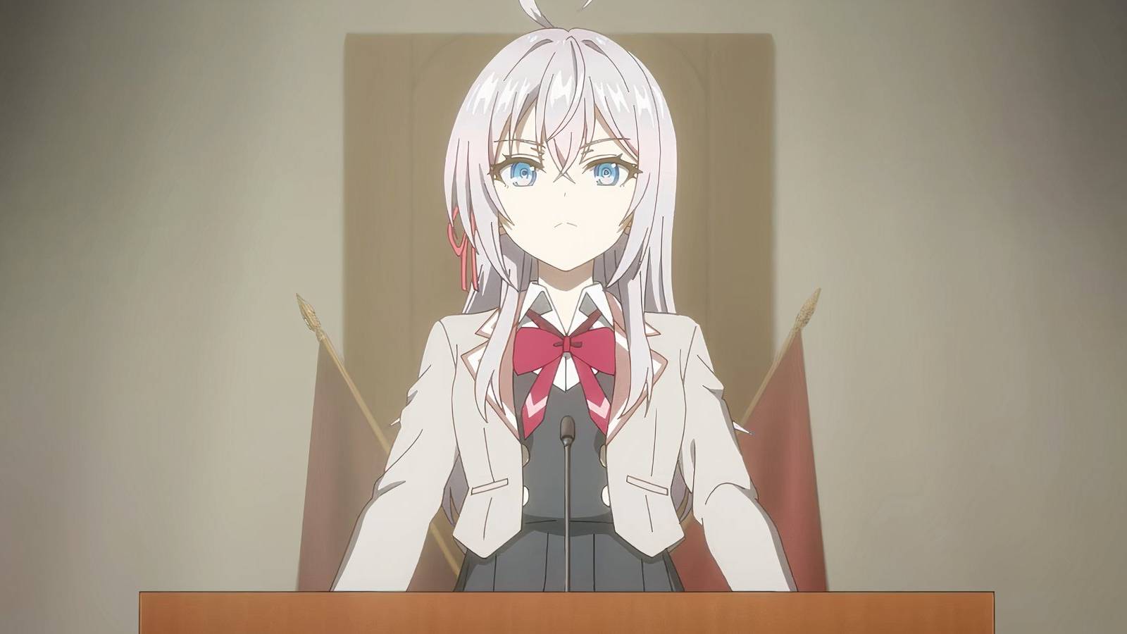 Alya Addresses the School's Students