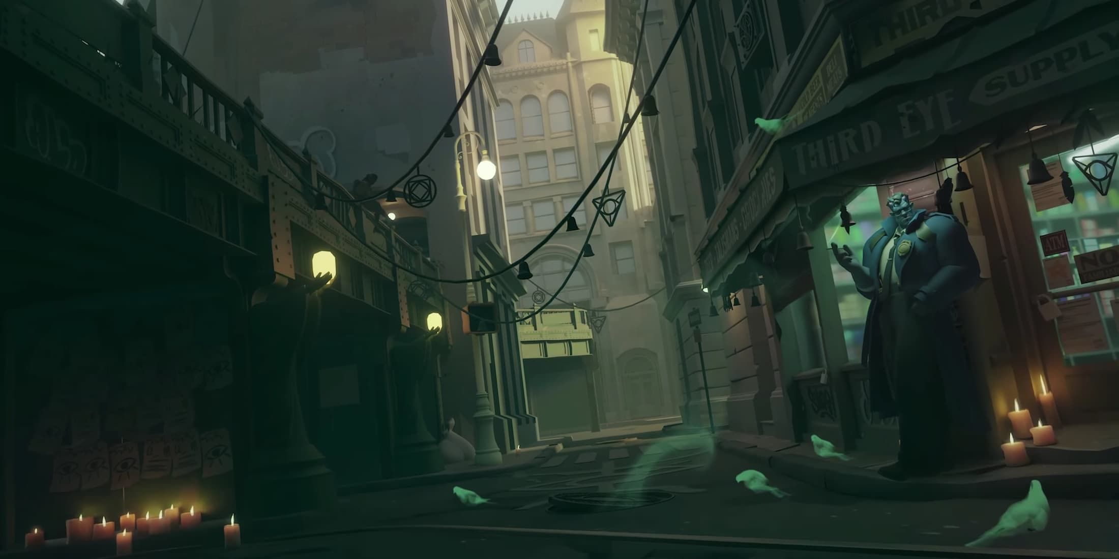 Closed alpha background main menu screen in Deadlock