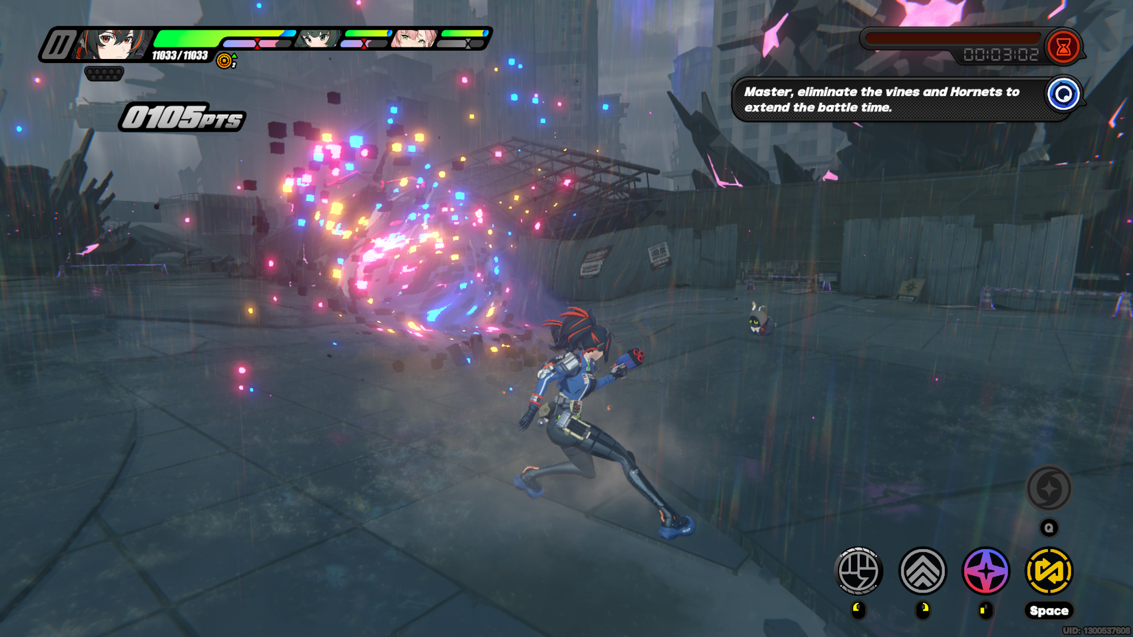 Destroying a vine in Zenless Zone Zero's Inferno Reap mode