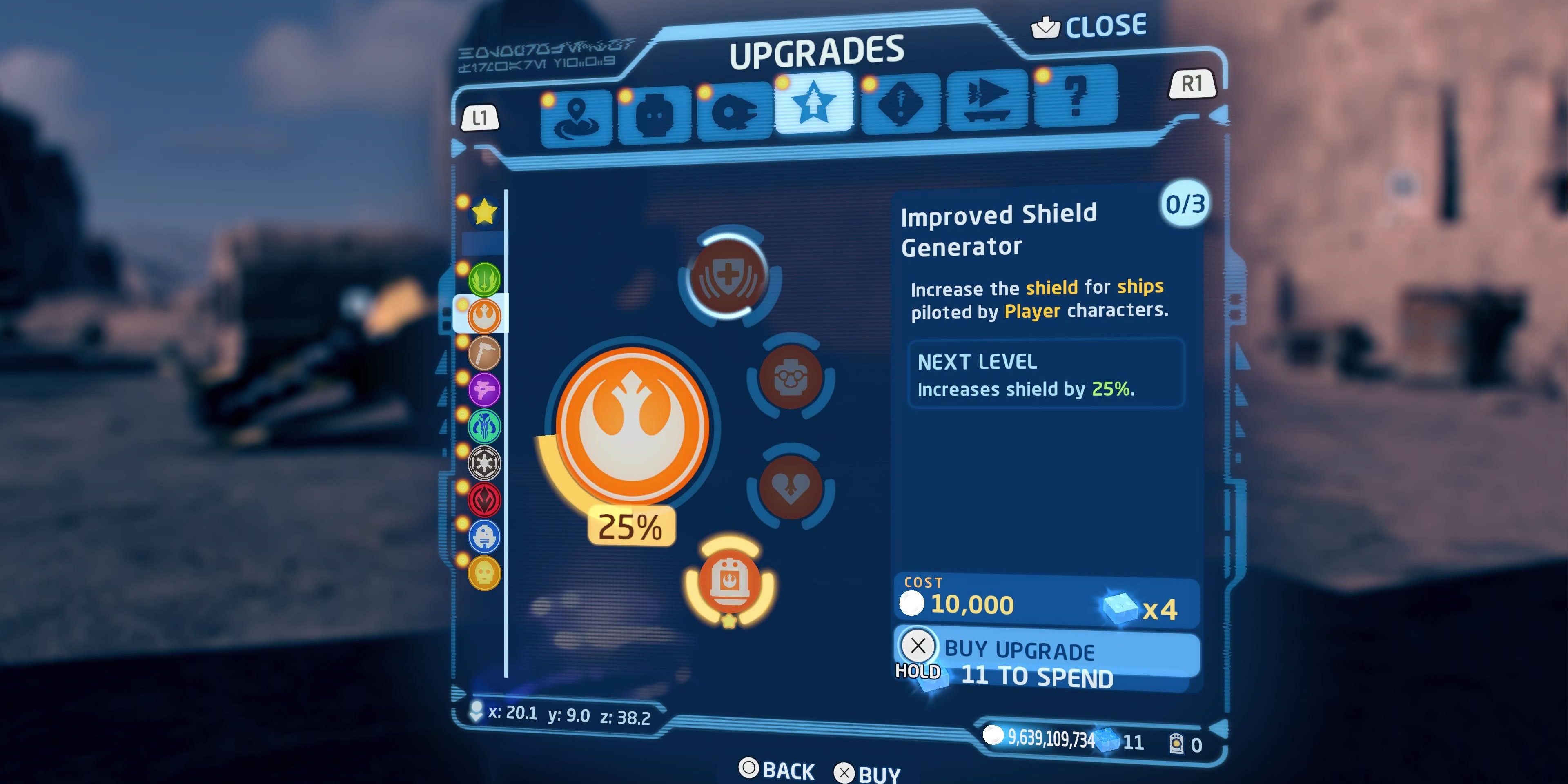 improved shield generator upgrade