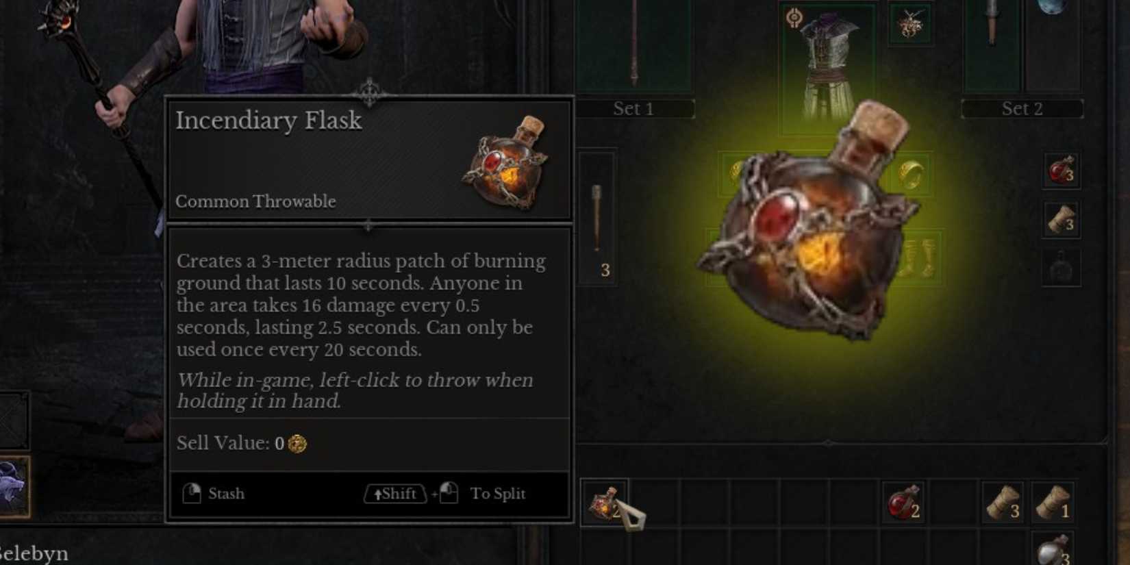 Incendiary Flask in Dungeonborne
