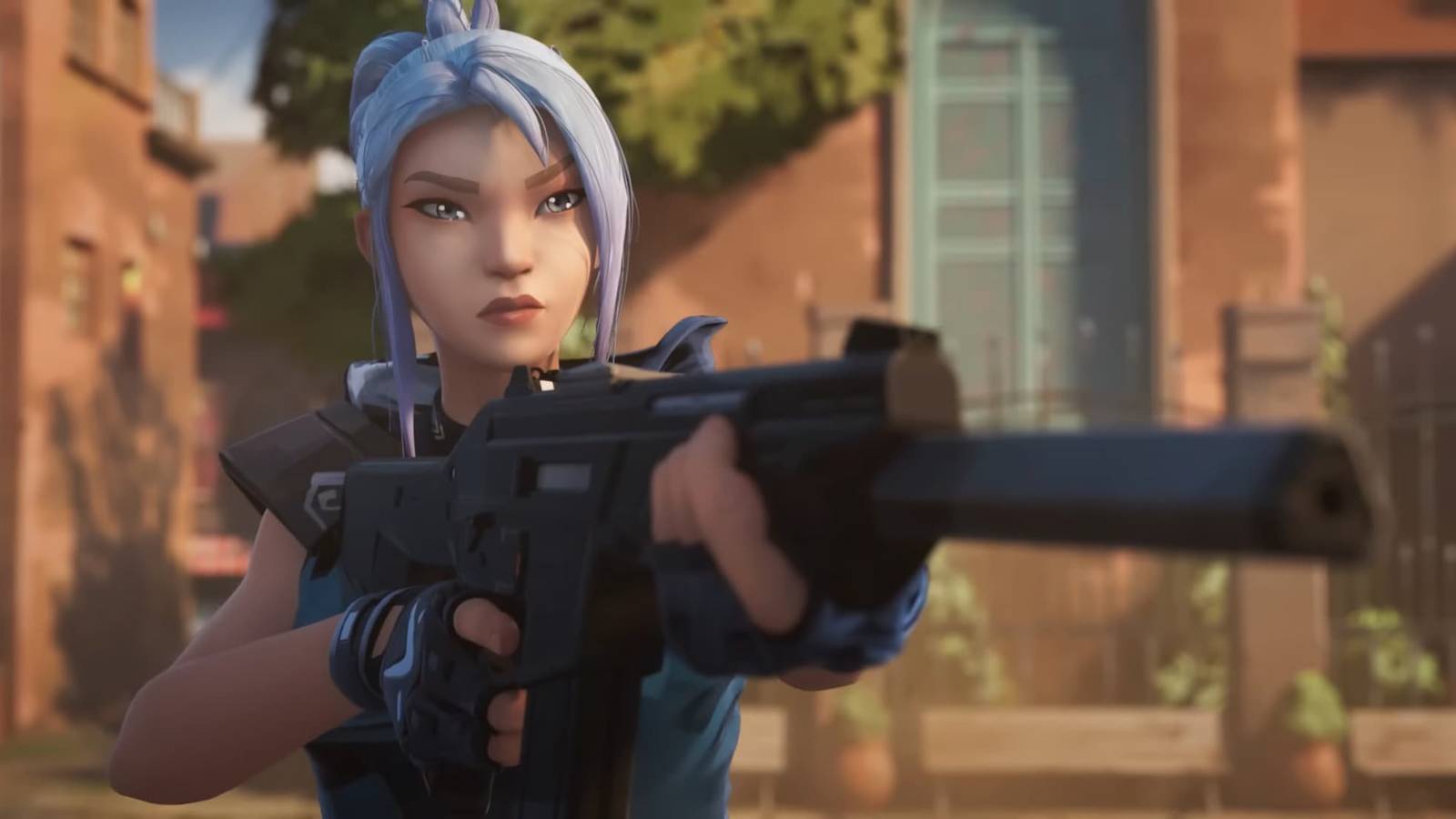 Jett, a South Korean Radiant in Valorant's Incursions console release trailer