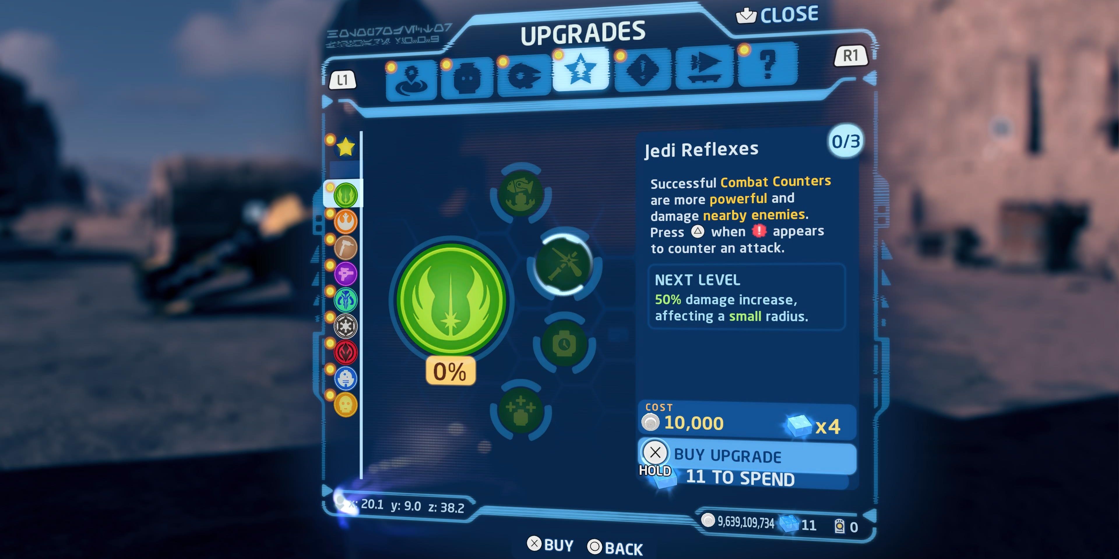 jedi reflexes upgrade