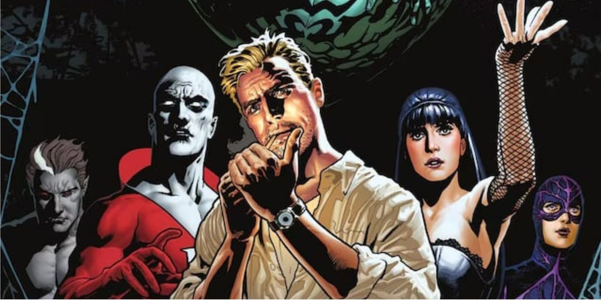 John Constantine, Deathstroke & team in 'Justice League Dark #9' (2011).